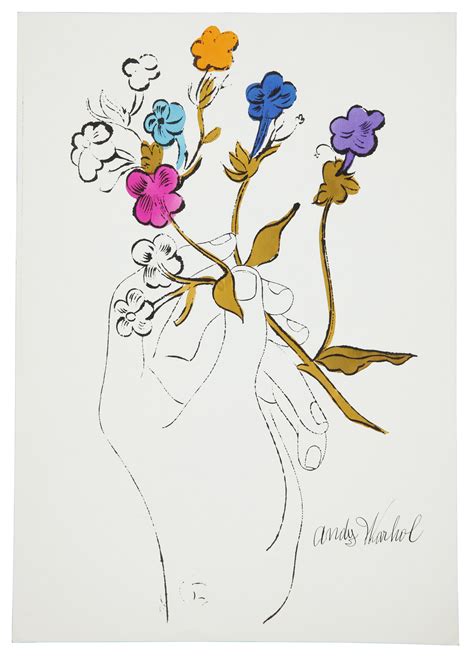 Andy Warhol , Flowers (Hand.